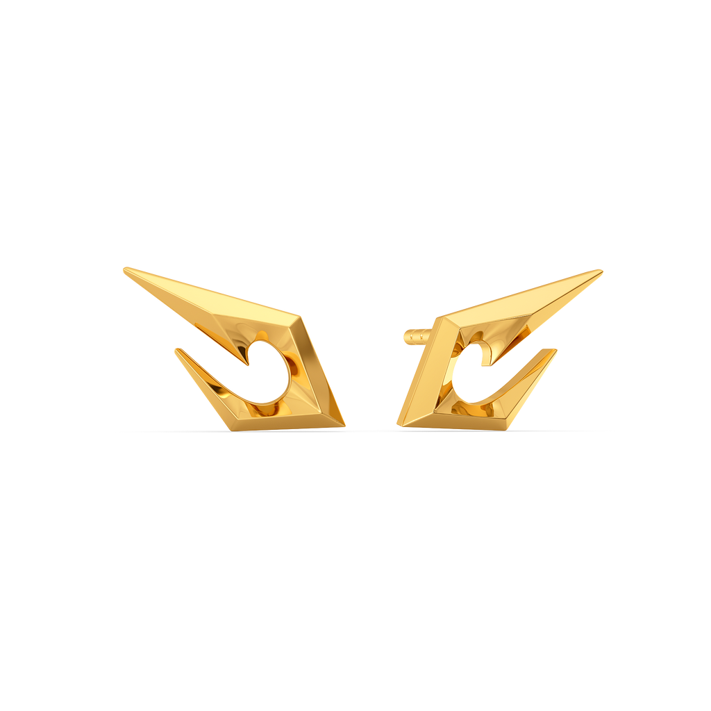 Punk Perimeter Gold Earrings