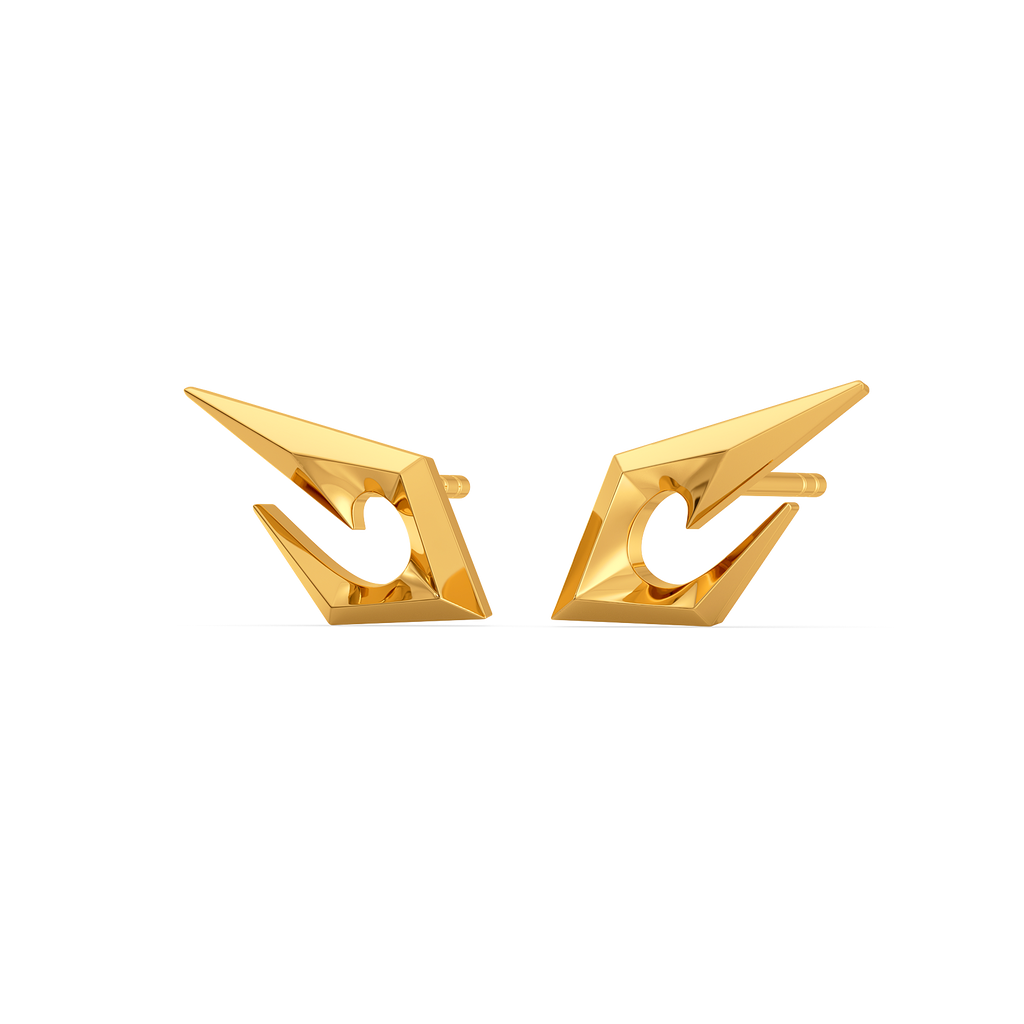 Punk Perimeter Gold Earrings