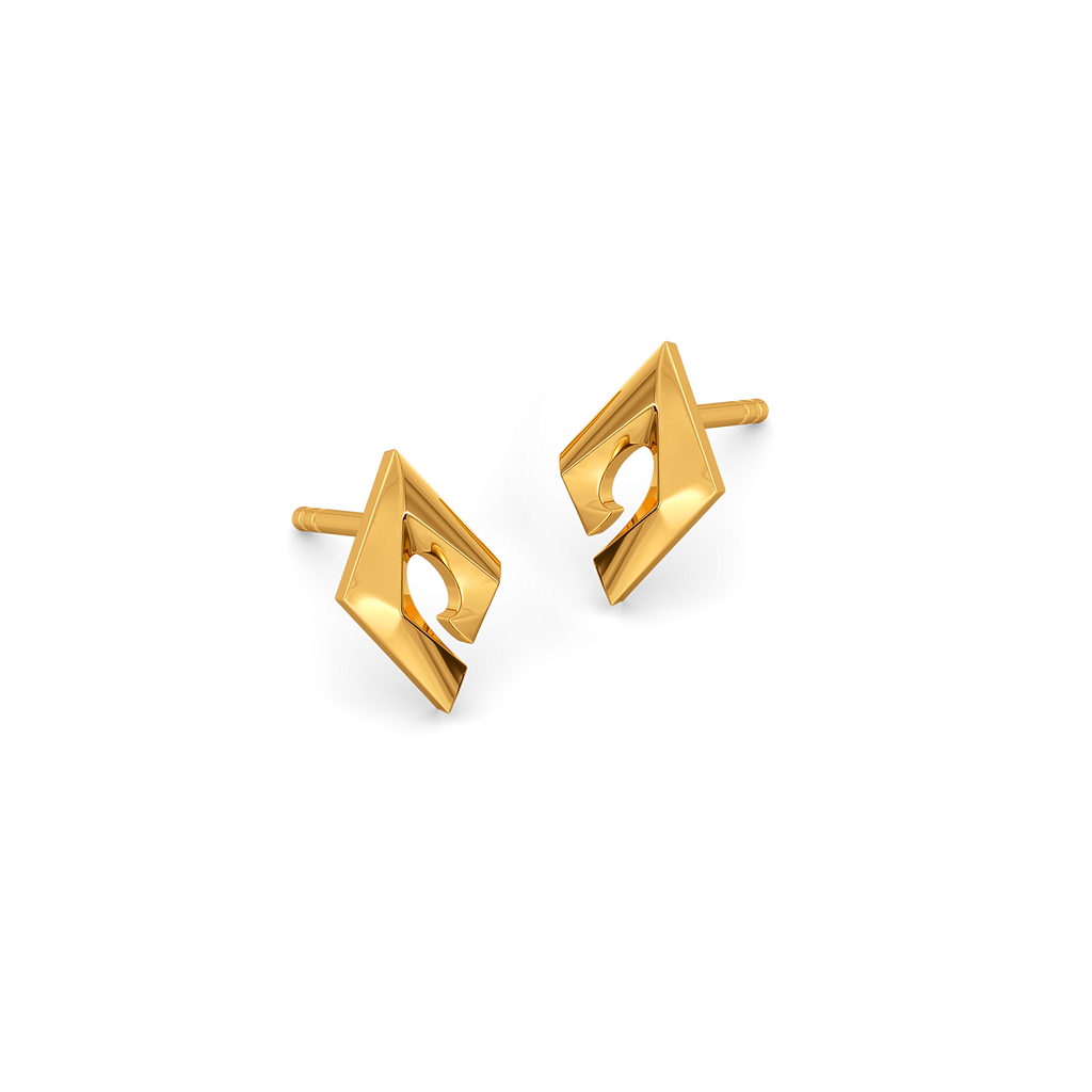 Urban Punk Gold Earrings