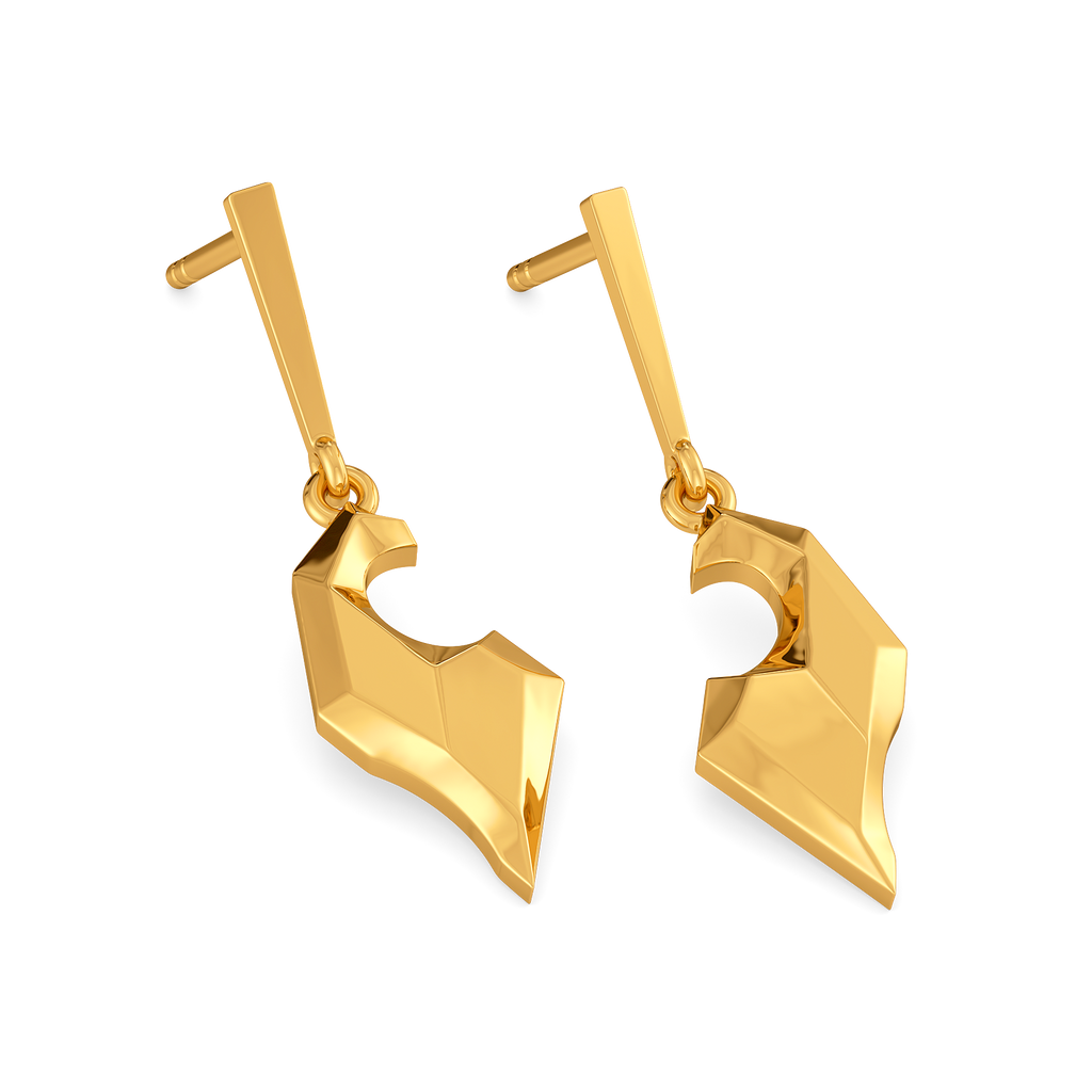 Magic of Punk Gold Earrings