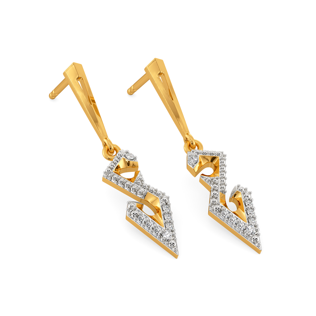 Rebelliously Put Diamond Earrings