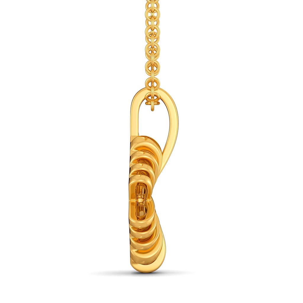 Relaxed Raffia Gold Pendants