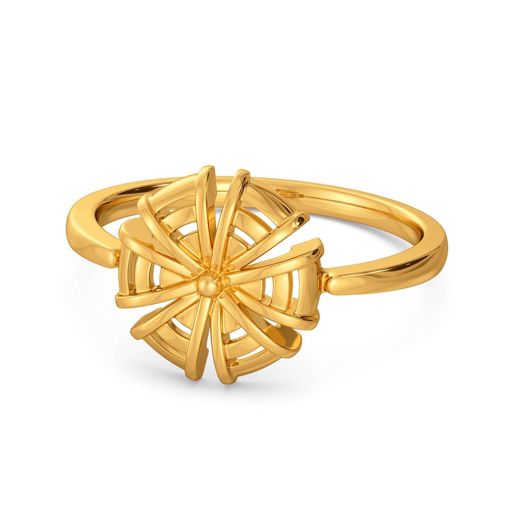 Raffia Refresh Gold Rings alternate view 3