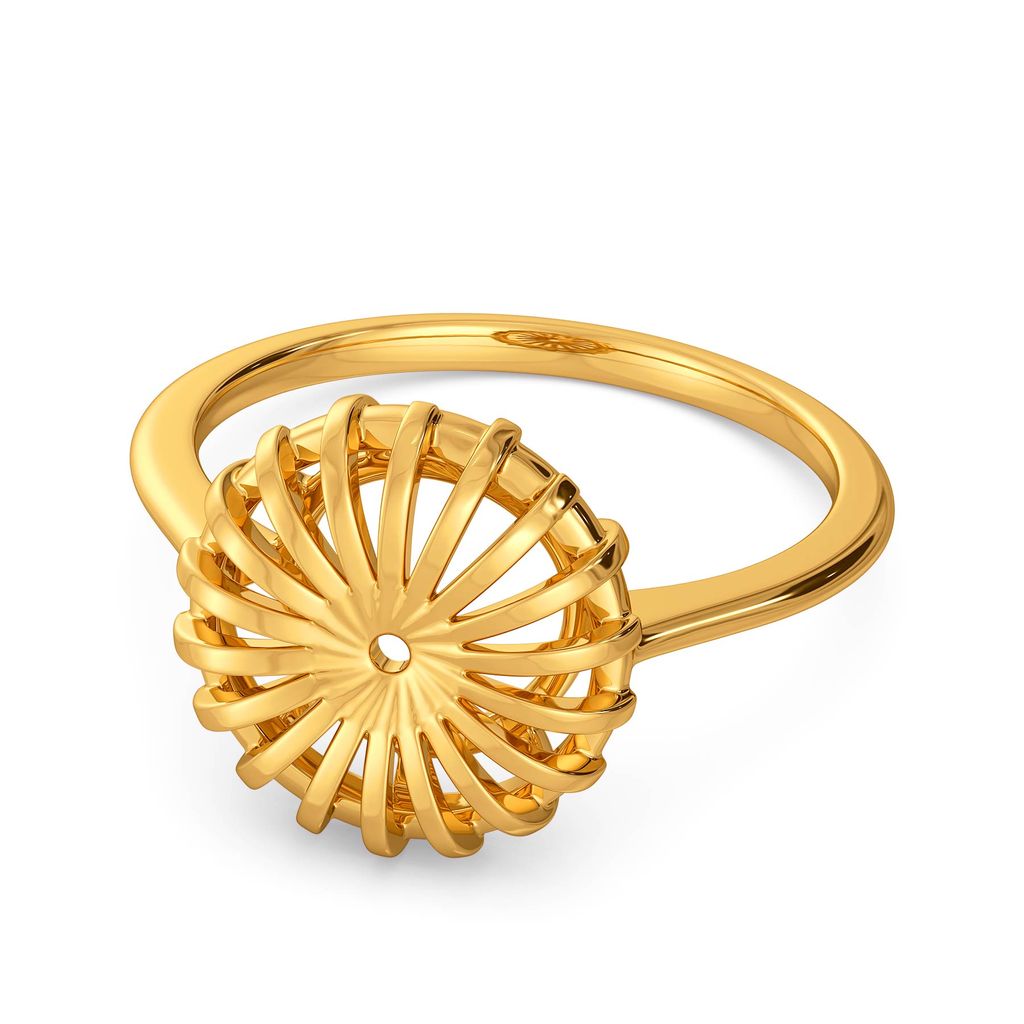 Raffia Blends Gold Rings alternate view 3