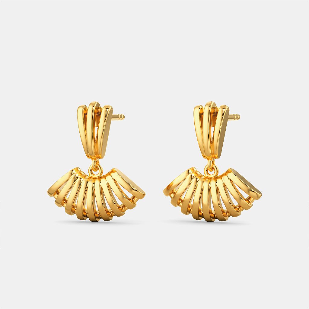 Raffia Response Gold Earrings