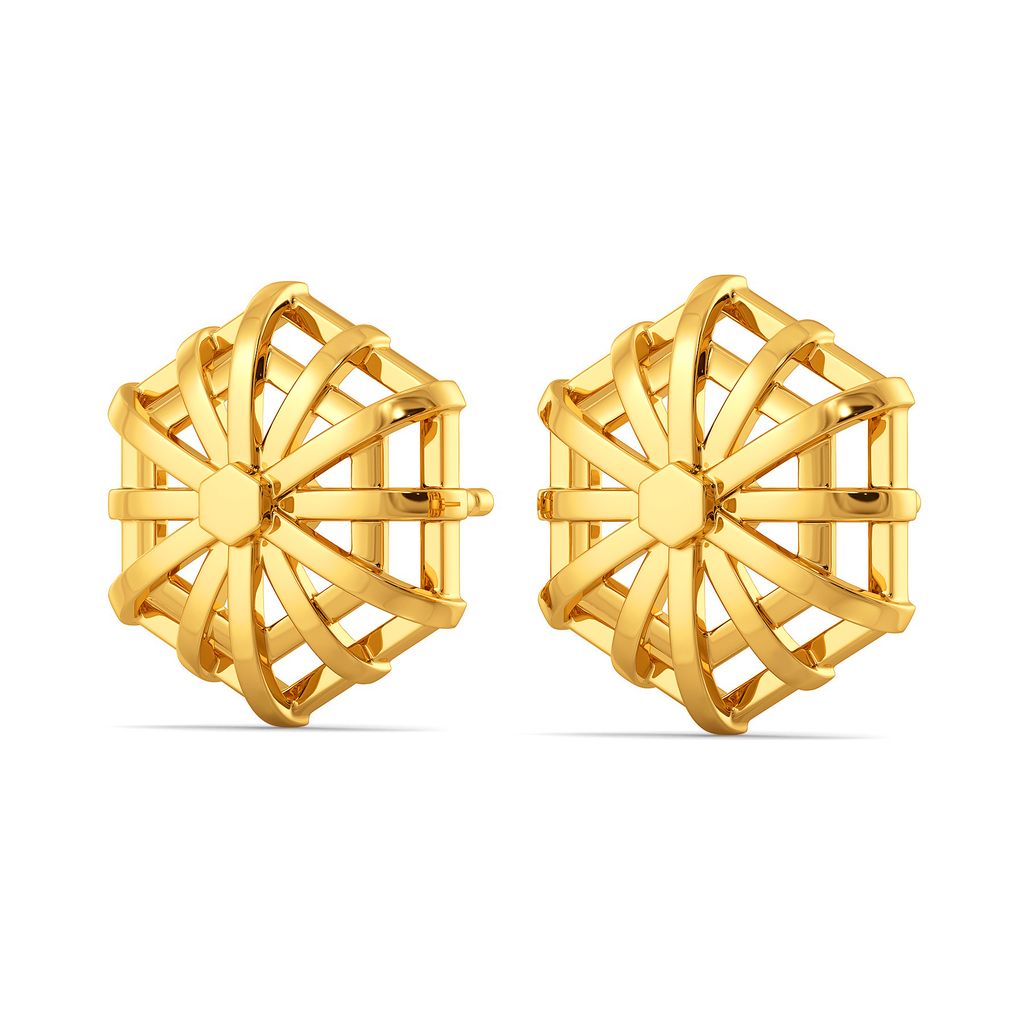 Raffia Recycle Gold Earrings