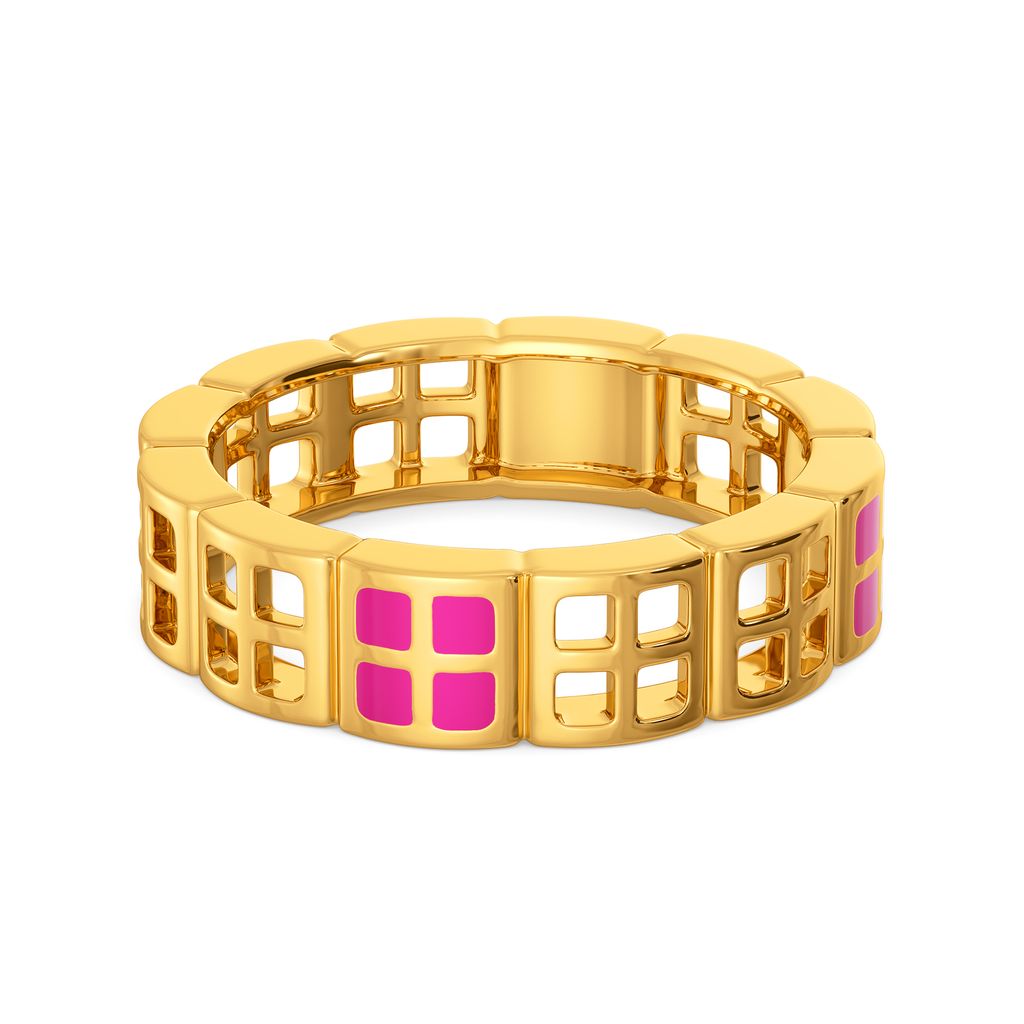 Pink Punch Gold Rings alternate view 3