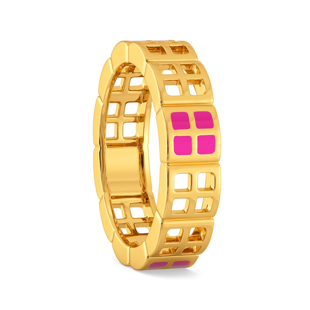 Pink Punch Gold Rings image