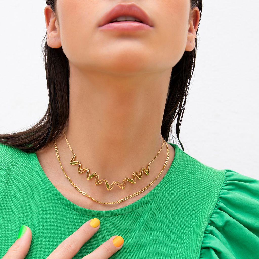 Pear to Pair Gold Necklaces