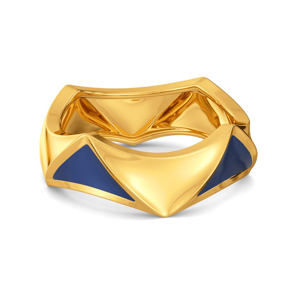 B Positive Gold Rings alternate view 3