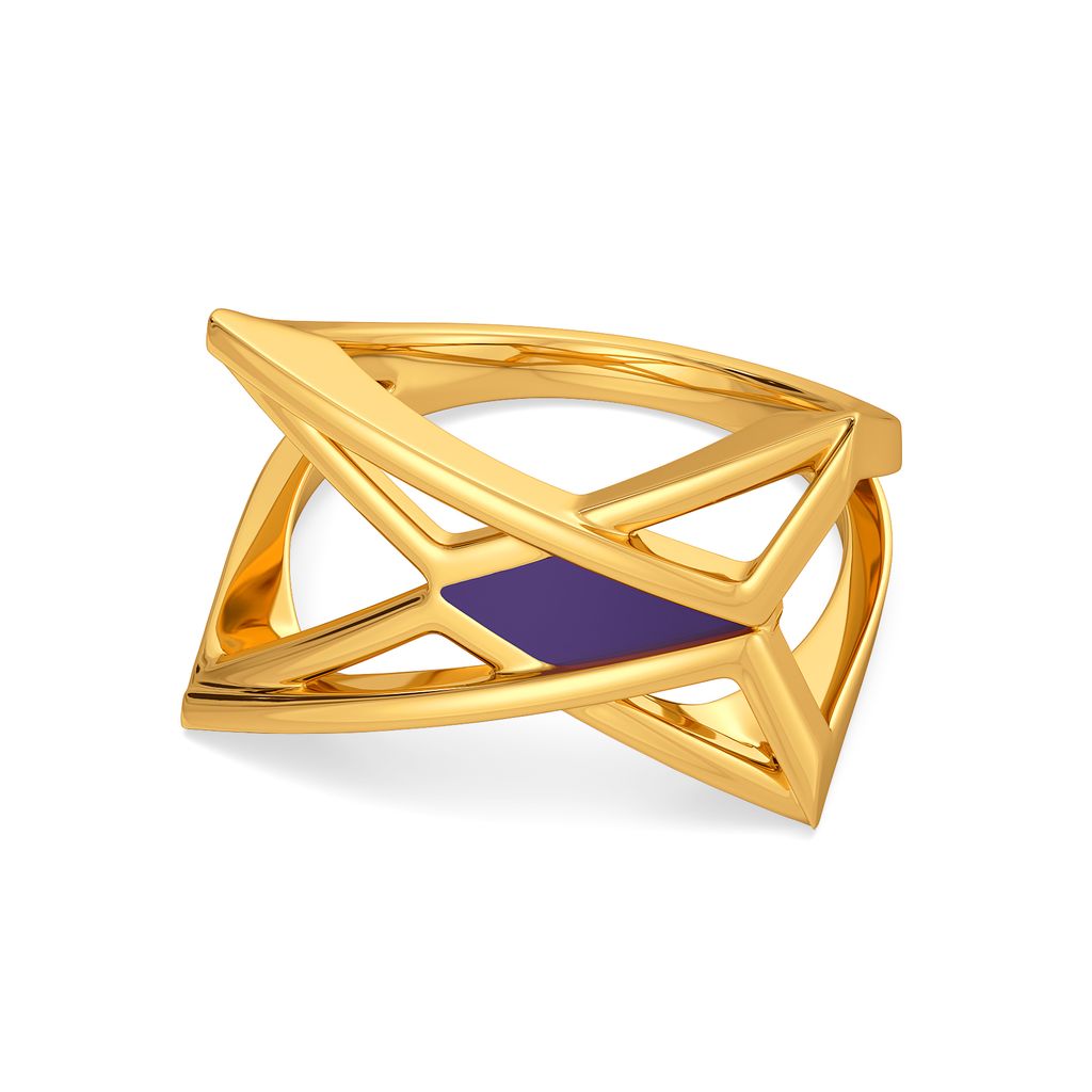 Purple Portals Gold Rings image