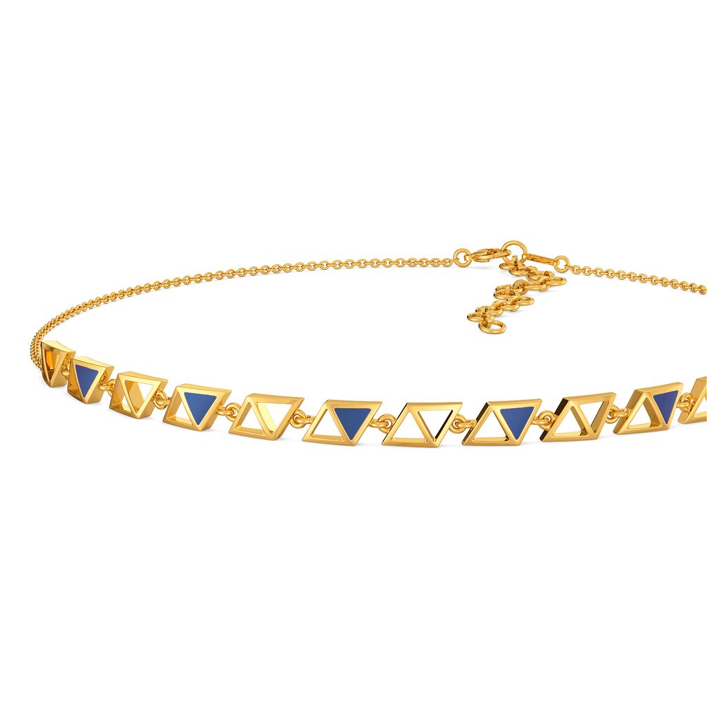 Blue Blaze Gold Necklaces