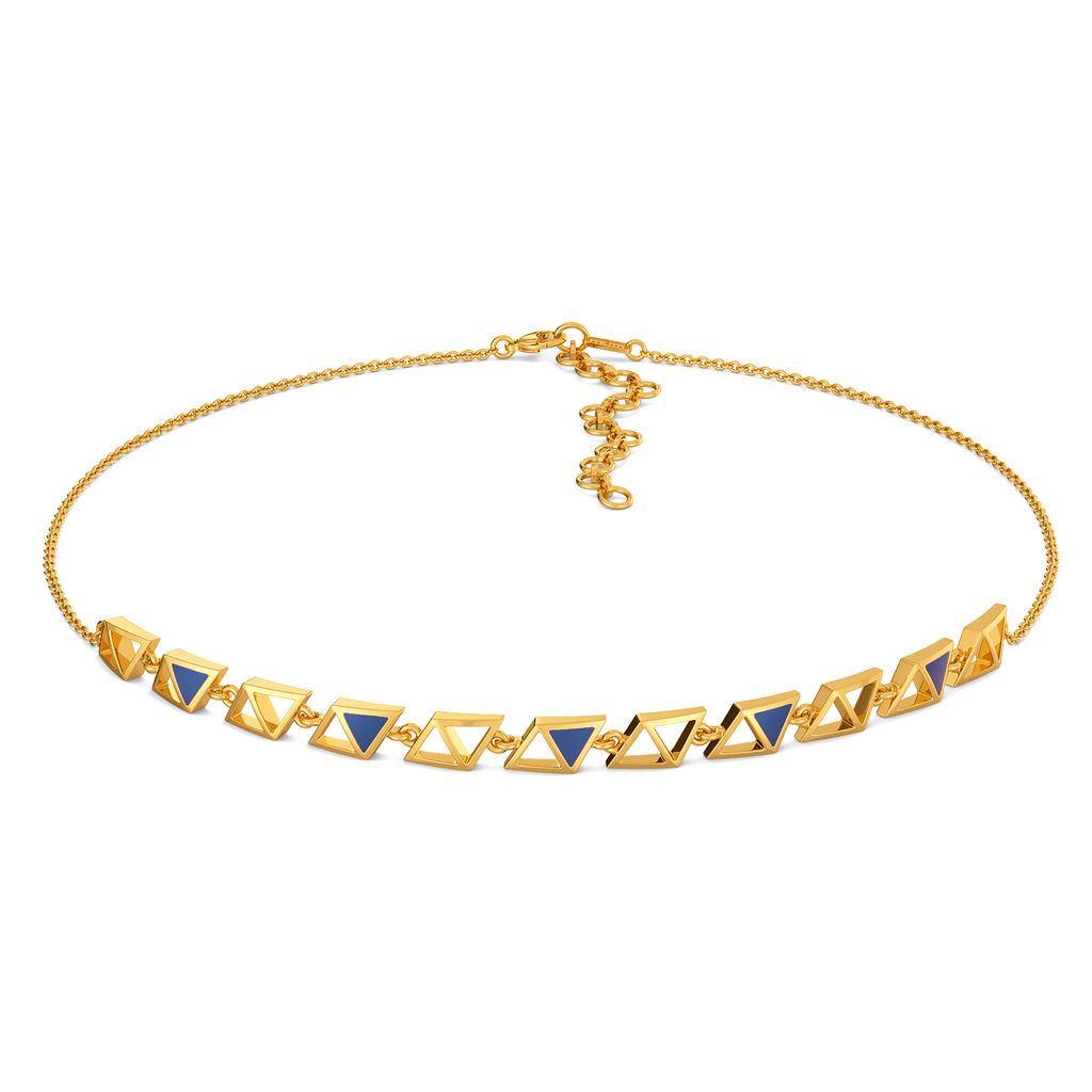 Blue Blaze Gold Necklaces