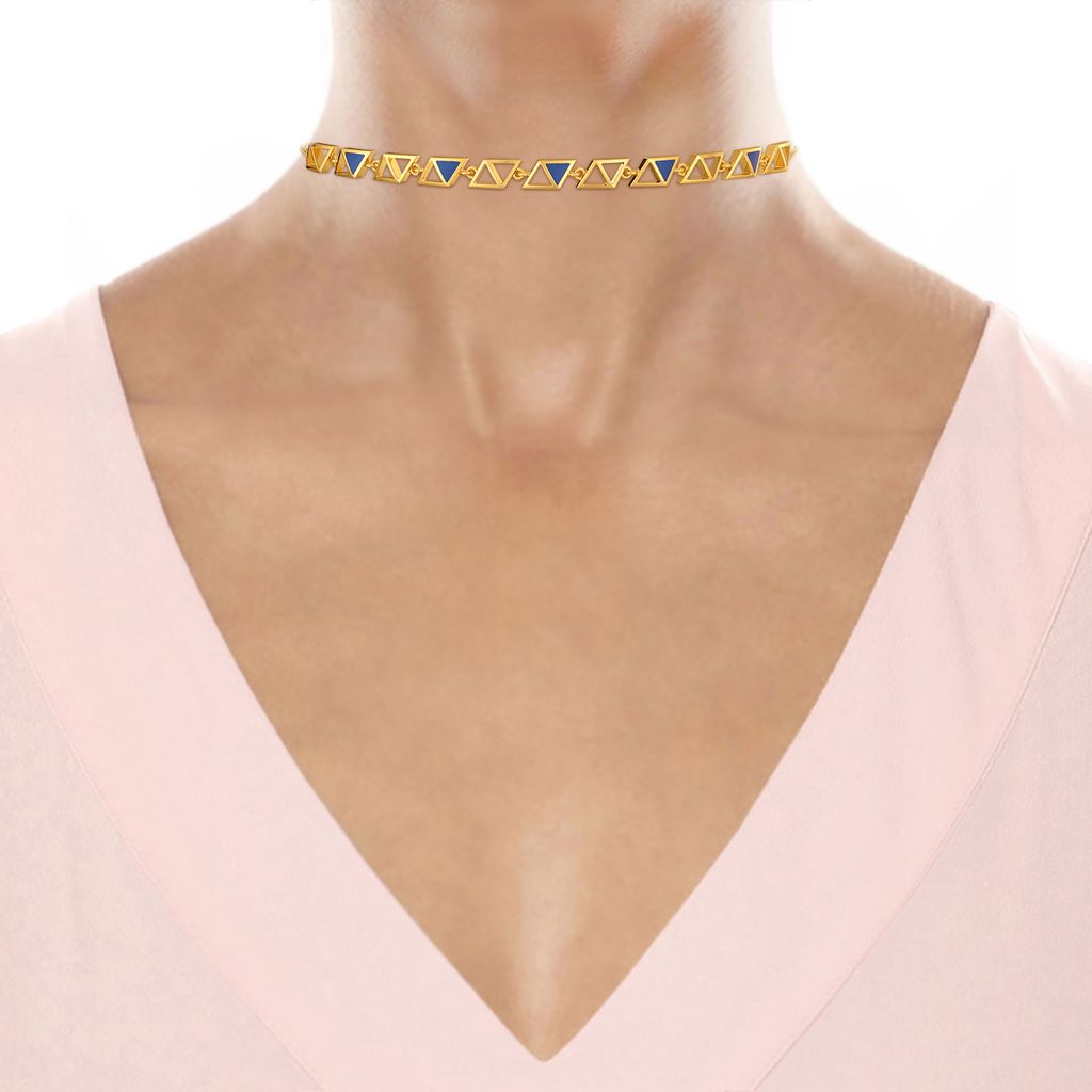 Blue Blaze Gold Necklaces