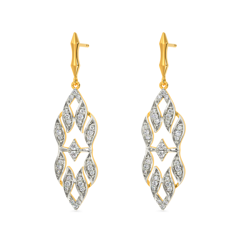 In a Ruffles World Diamond Earrings