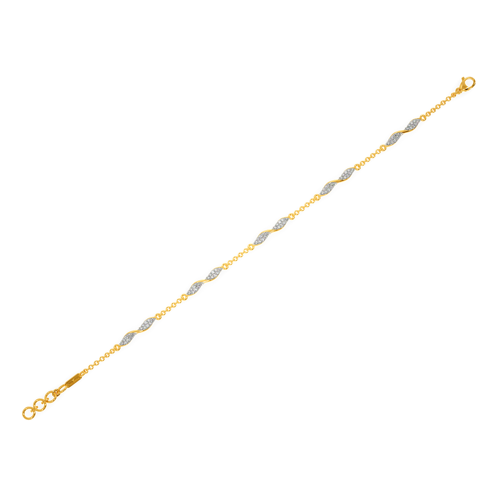 Ruffle Romance Diamond Bracelets