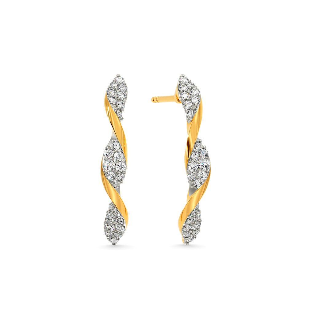 Ruffle Romance Diamond Earrings