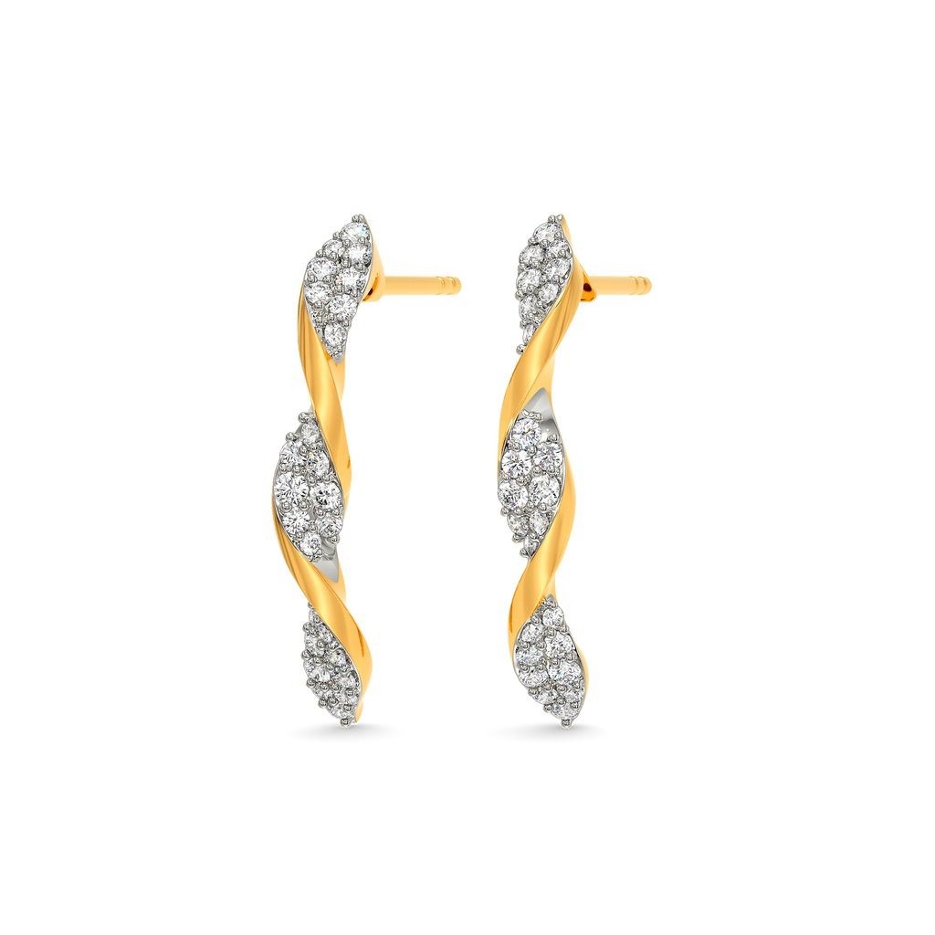 Ruffle Romance Diamond Earrings