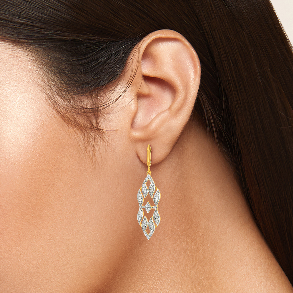In a Ruffles World Diamond Earrings
