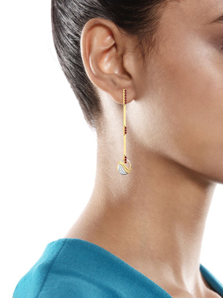 Fire and Ice Diamond Earrings