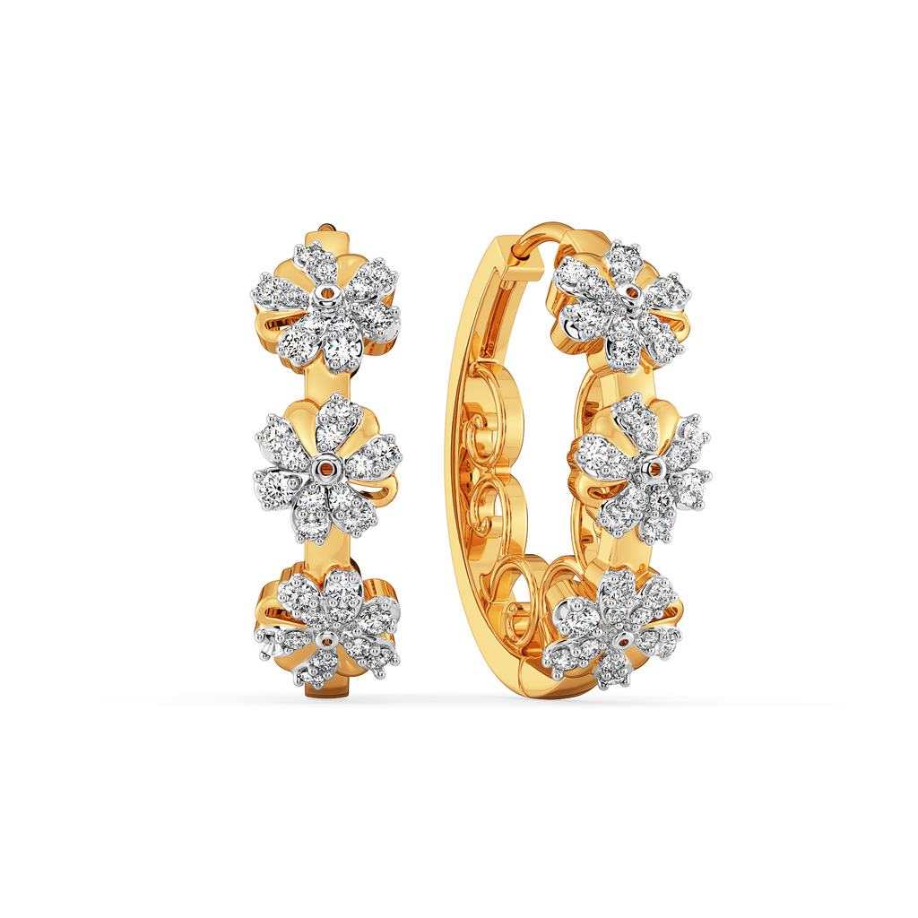 Vintage Garden Party Diamond Earrings