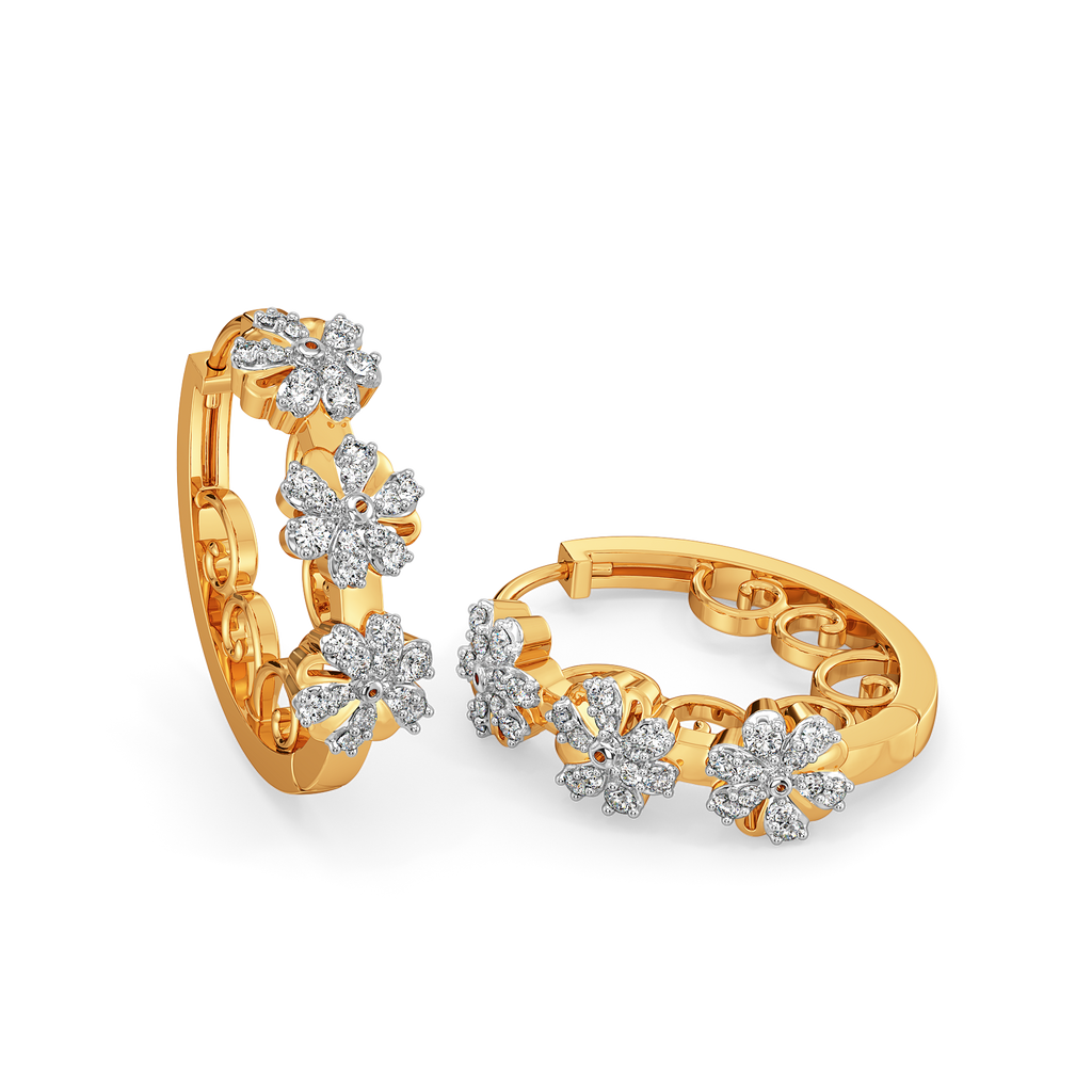 Vintage Garden Party Diamond Earrings