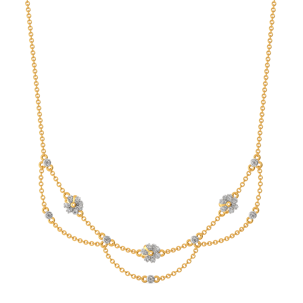 Vintage Garden Party Diamond Necklaces