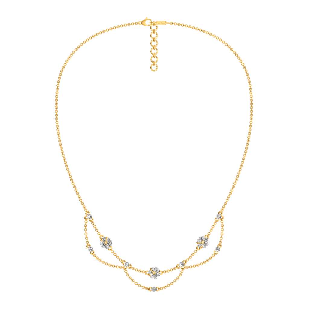 Vintage Garden Party Diamond Necklaces