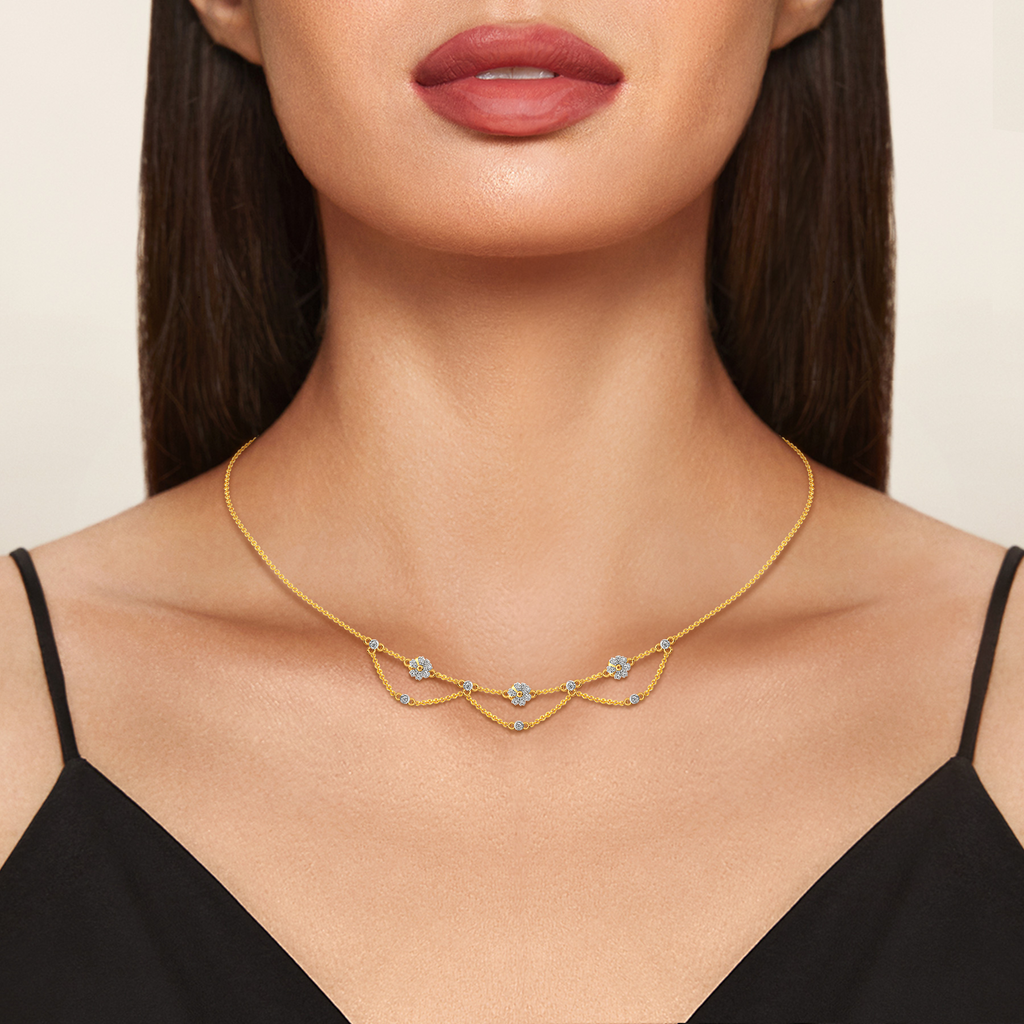 Vintage Garden Party Diamond Necklaces