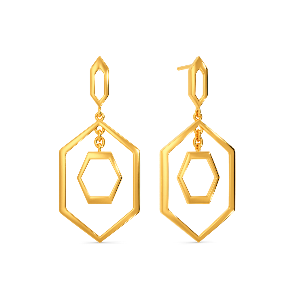 Moment of Peak Gold Earrings