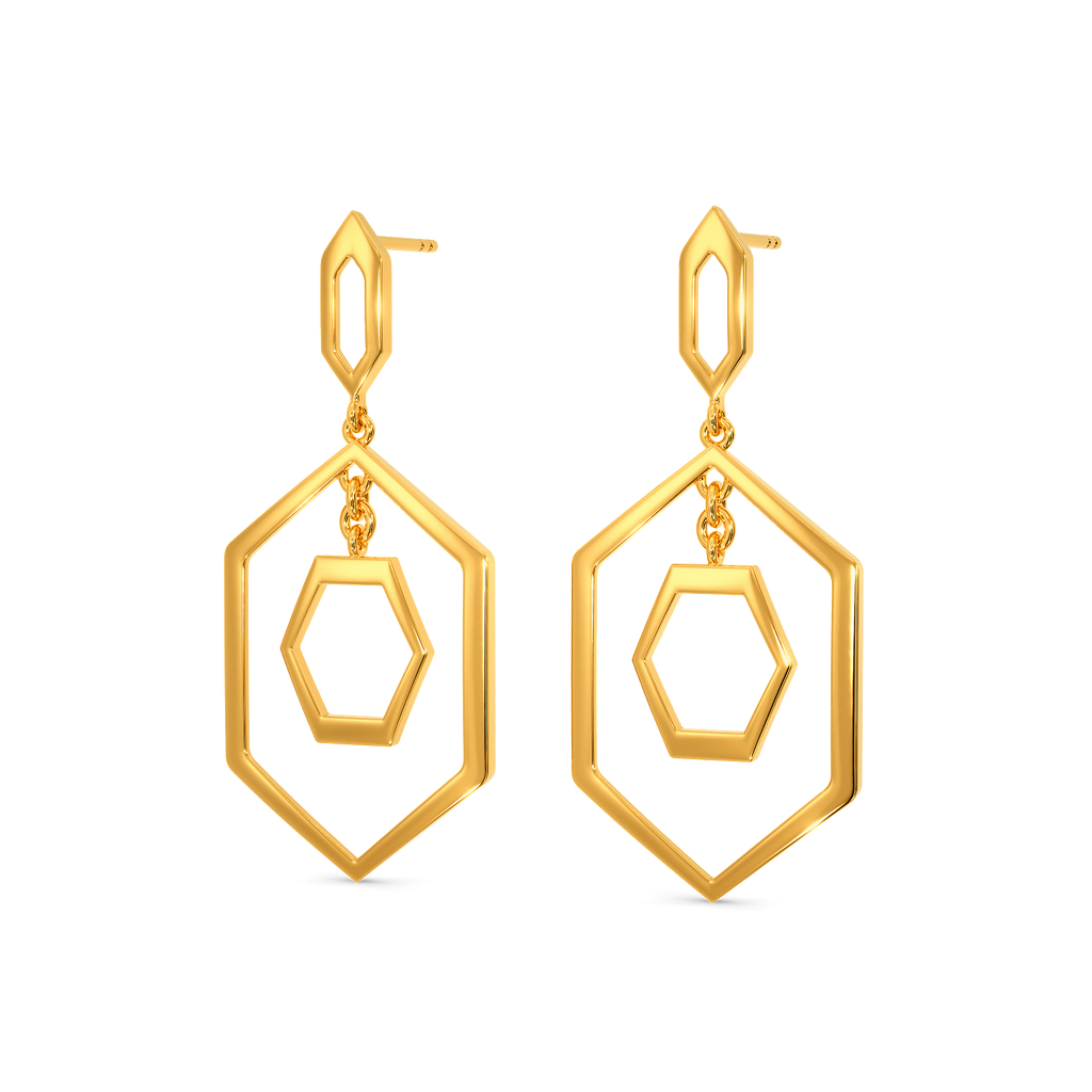 Moment of Peak Gold Earrings