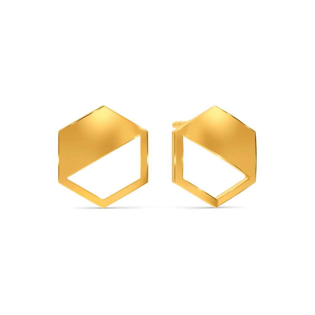 Moment of Peak Gold Earrings