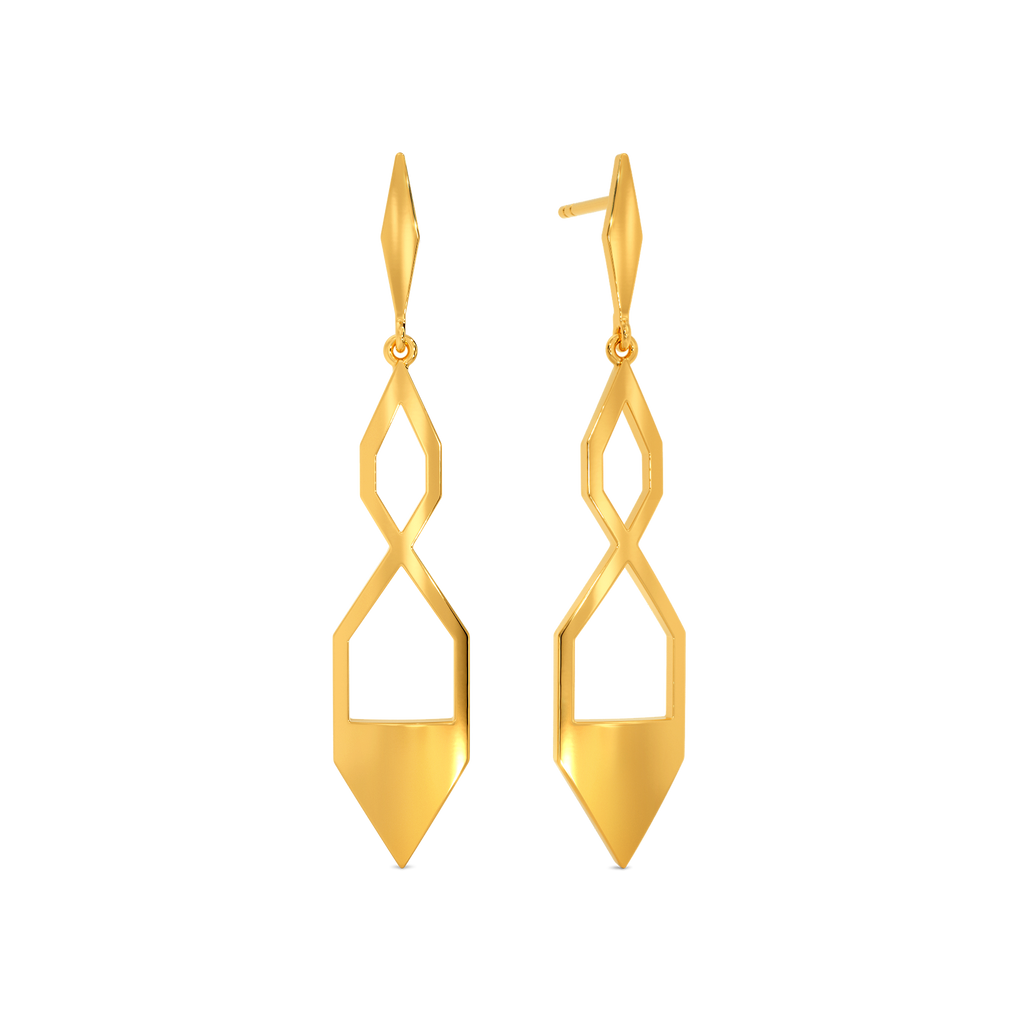 Perfectly Poised Gold Earrings