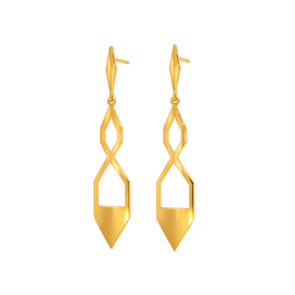 Perfectly Poised Gold Earrings