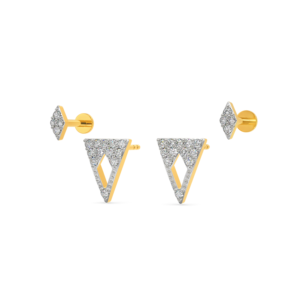 Having a Moment Diamond Earrings
