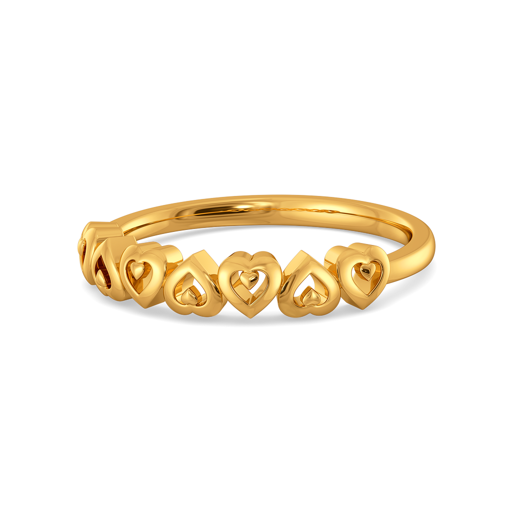 Heartlink Gold Rings alternate view 2