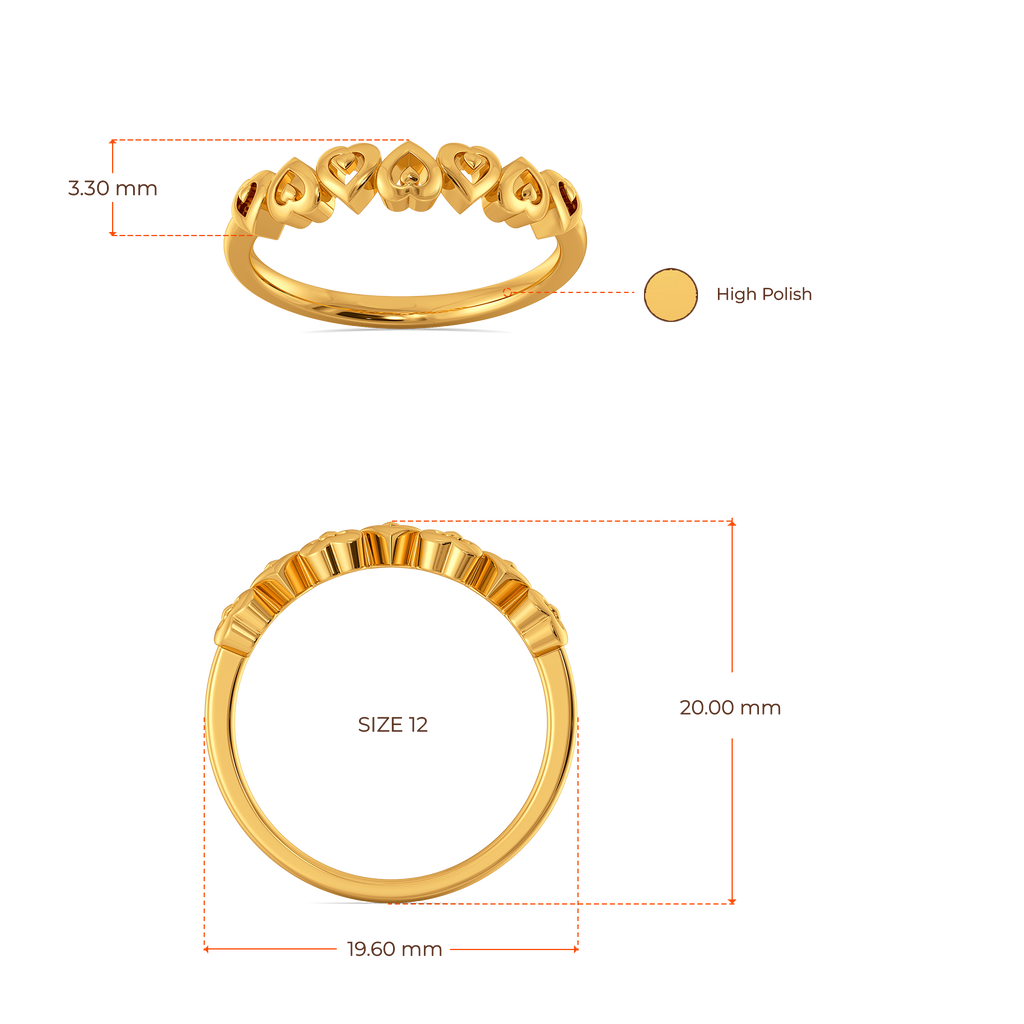 Heartlink Gold Rings image