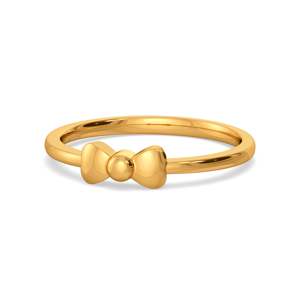 Bowed Together Gold Rings alternate view 2