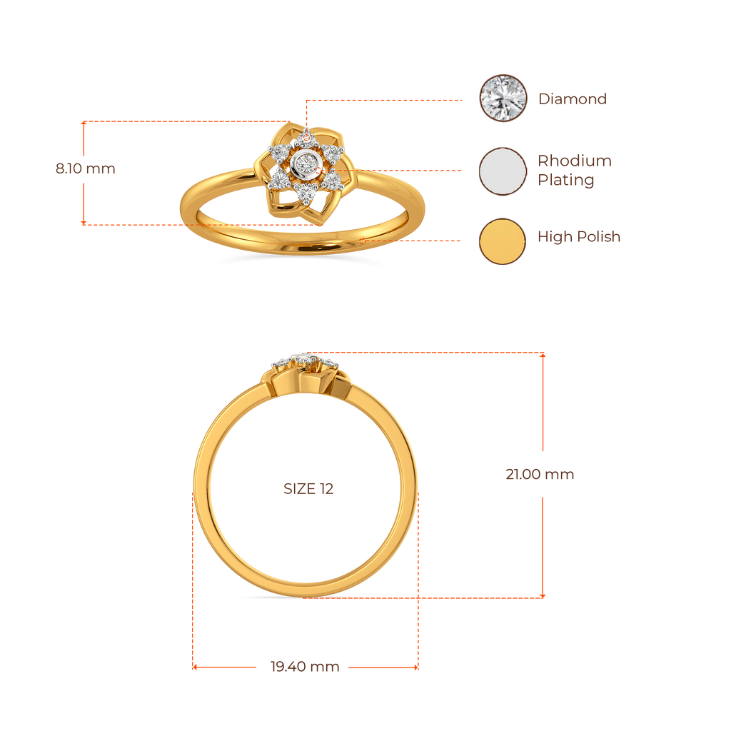 Lustre Bloom Diamond Rings image