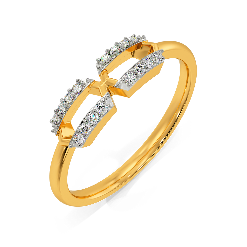 Structured Femininity Diamond Rings