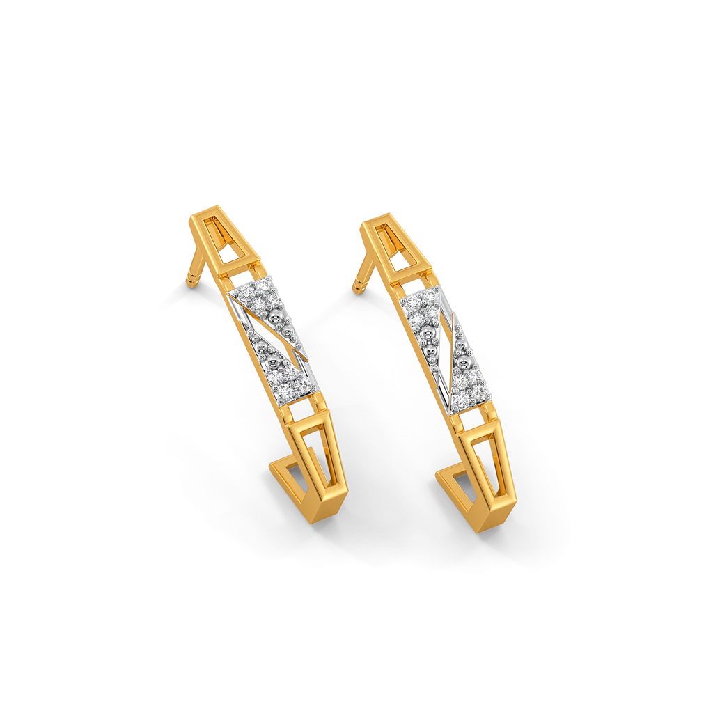 Retro Daze Diamond Earrings