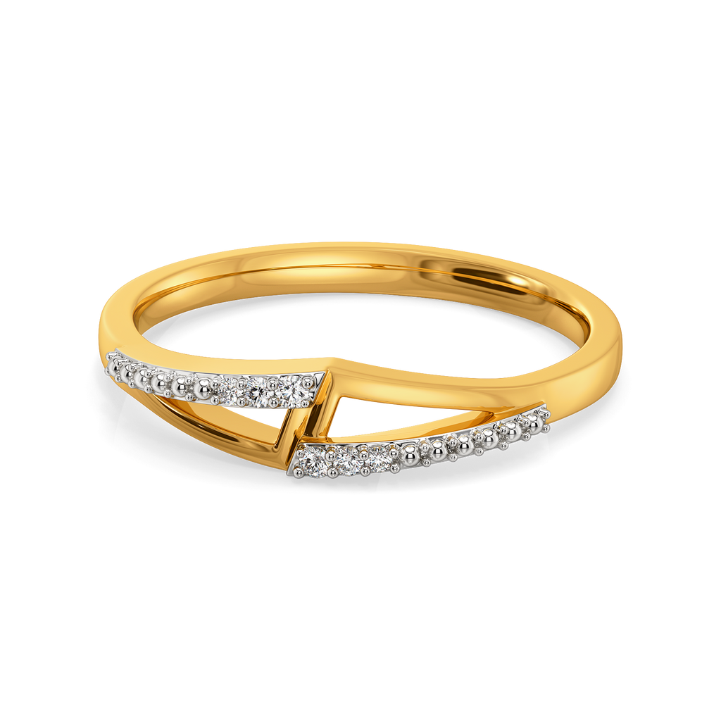 Perfectly Poised Diamond Rings alternate view 2
