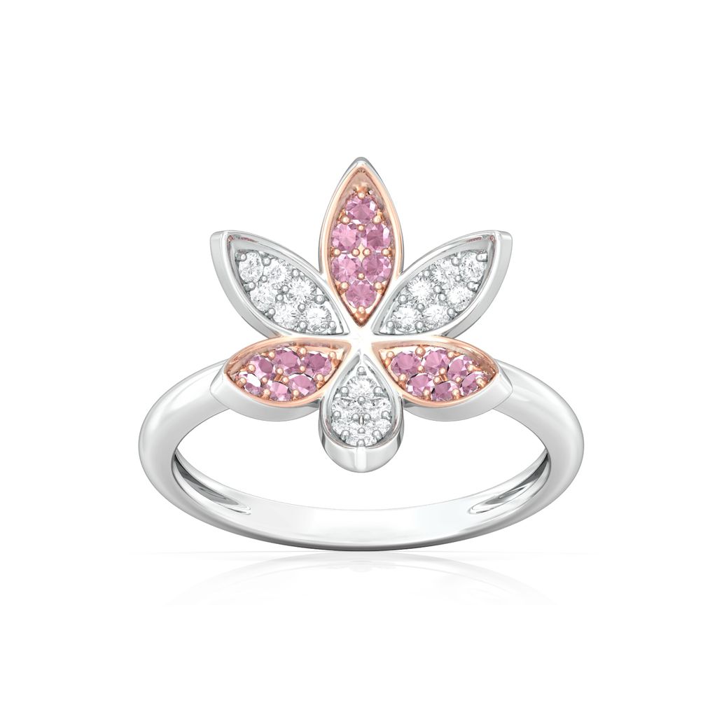 Pink Jasmine Diamond Rings alternate view 3