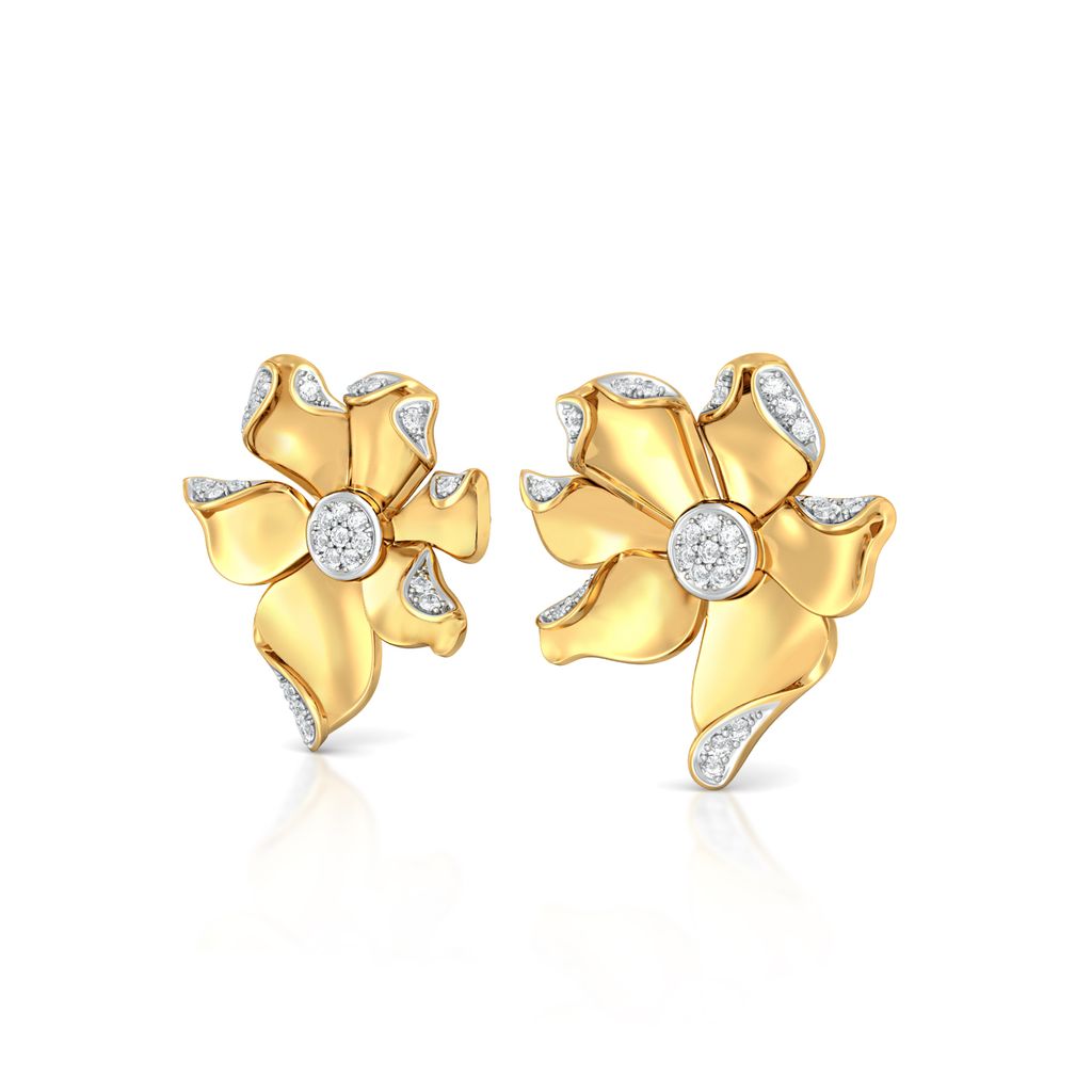 Sparkly Nuttallii Diamond Earrings