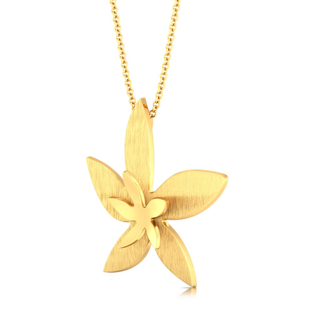 Golden Starflower Gold Pendants
