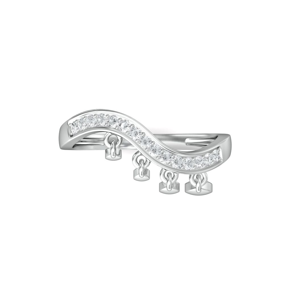 White Wisteria Diamond Rings image