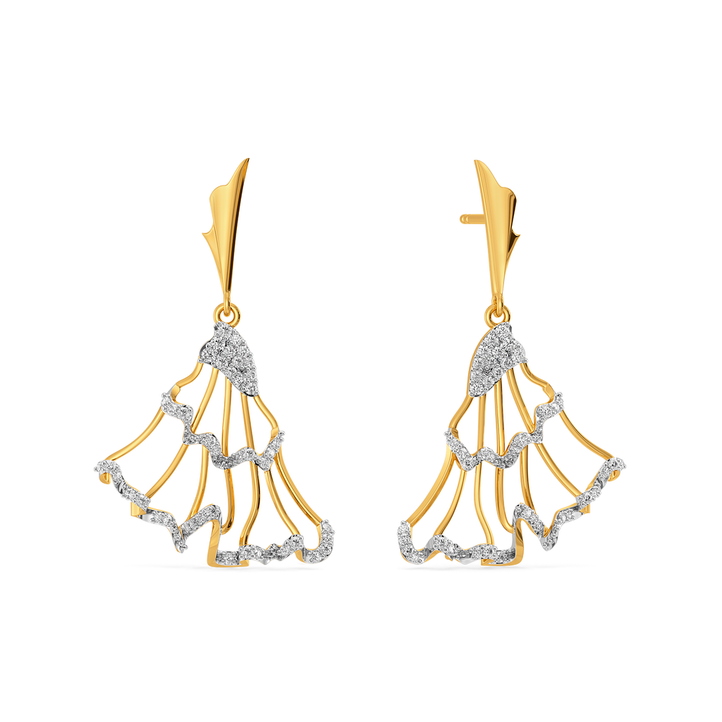 Ruffles Redefined Diamond Earrings