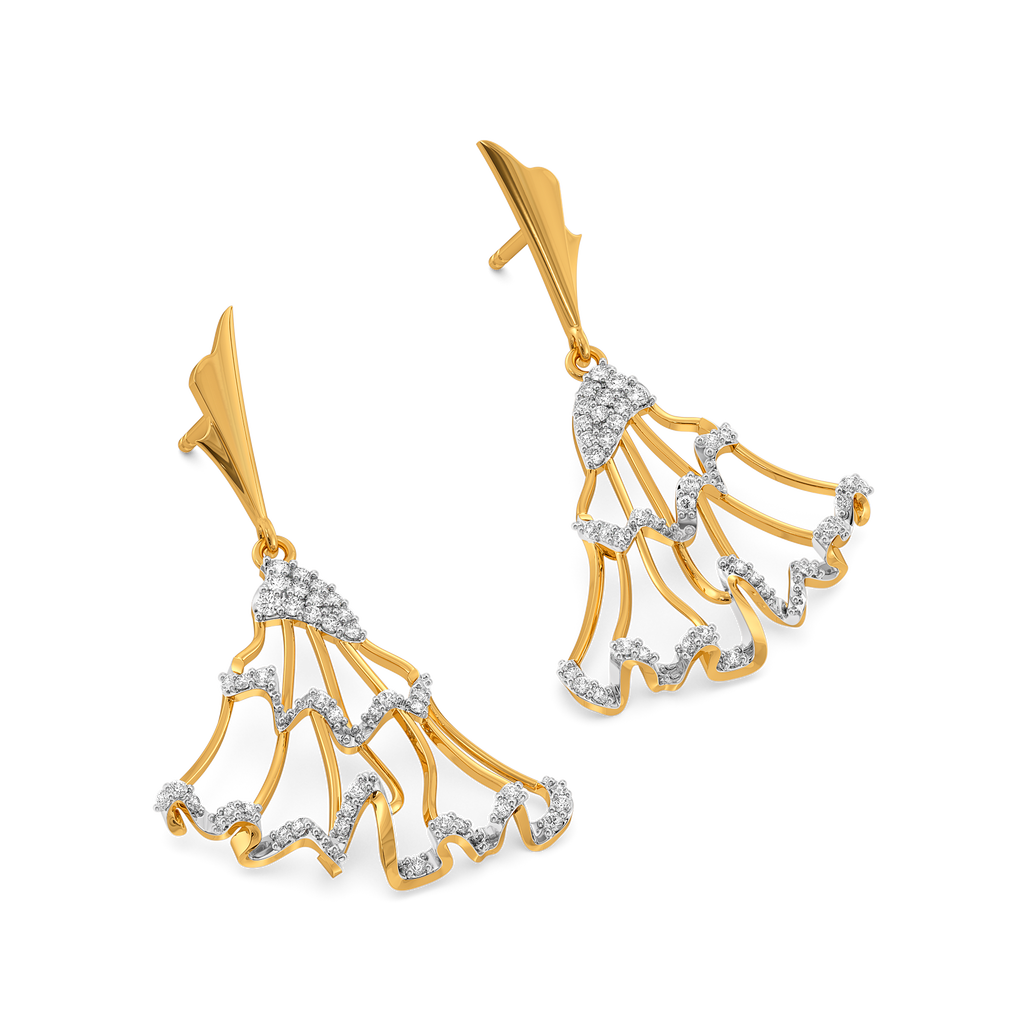 Ruffles Redefined Diamond Earrings