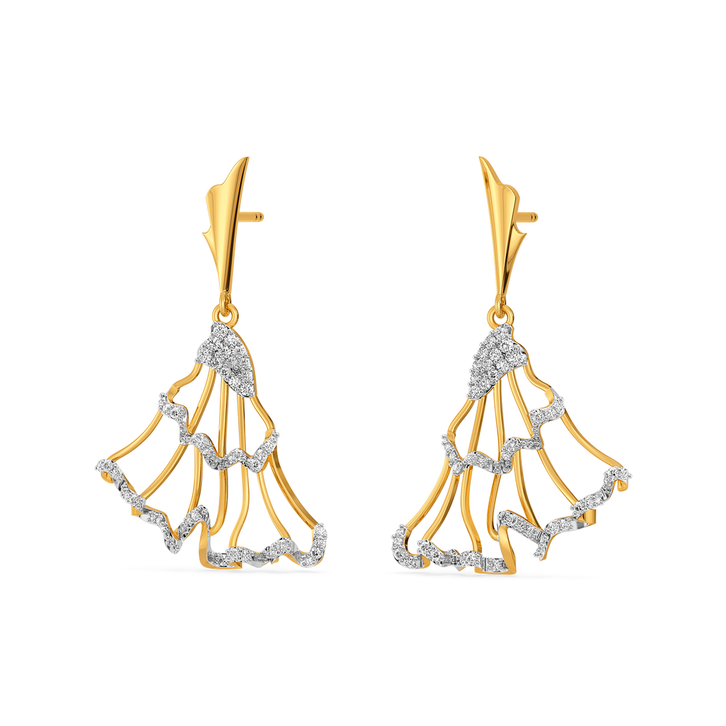 Ruffles Redefined Diamond Earrings