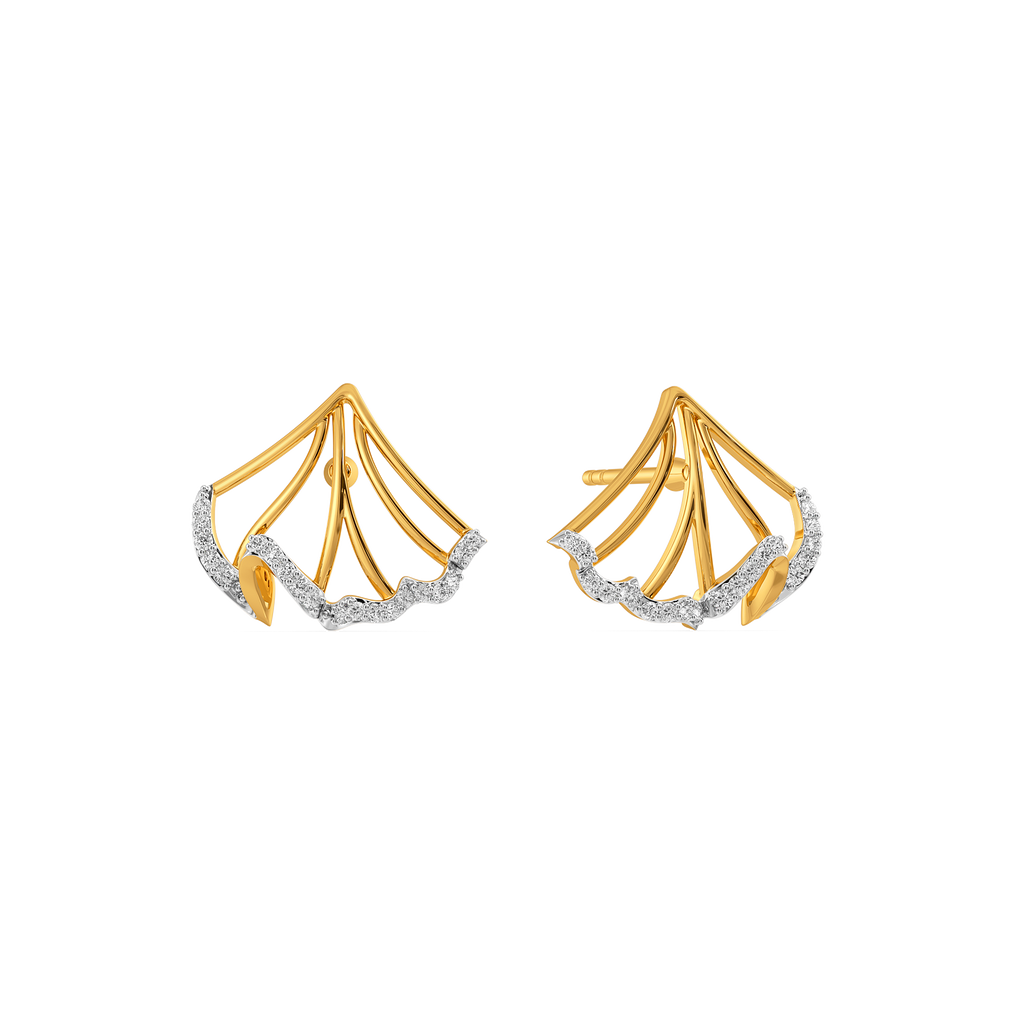 Ruffles Redefined Diamond Earrings